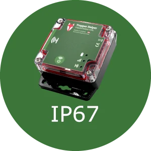 Wasserdichter Fallenmelder mit IP67 Gehäuse | Trapper Helper