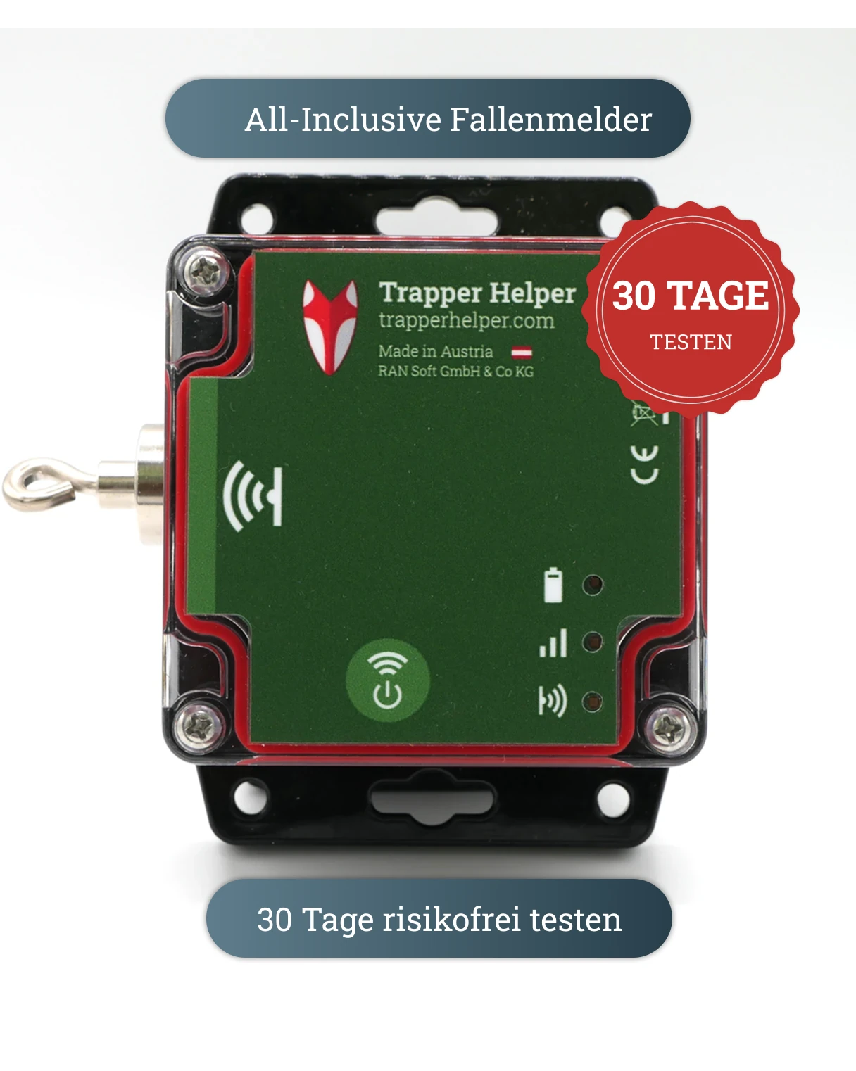 Testgerät: Trapper Helper Fallenmelder 30 Tage testen